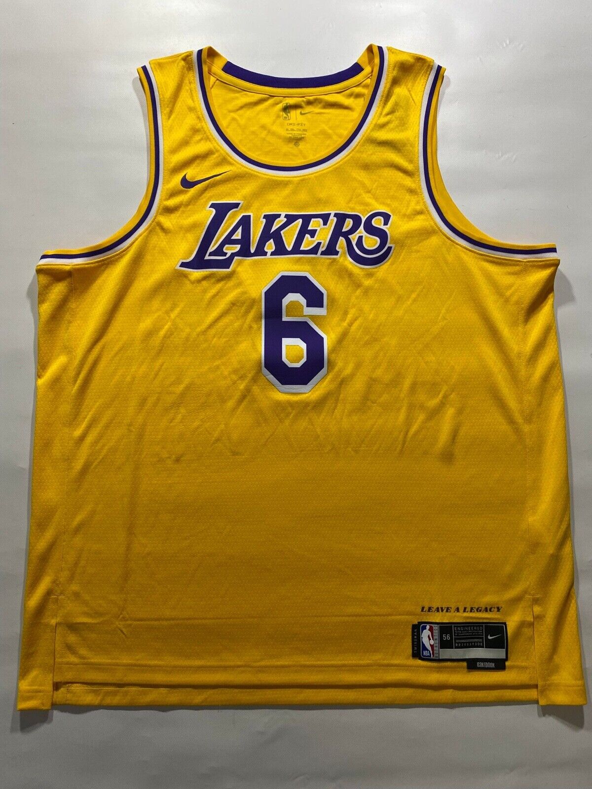 Los Angeles Lakers #6 LeBron James Nike NBA Icon Jersey - Mens XXL