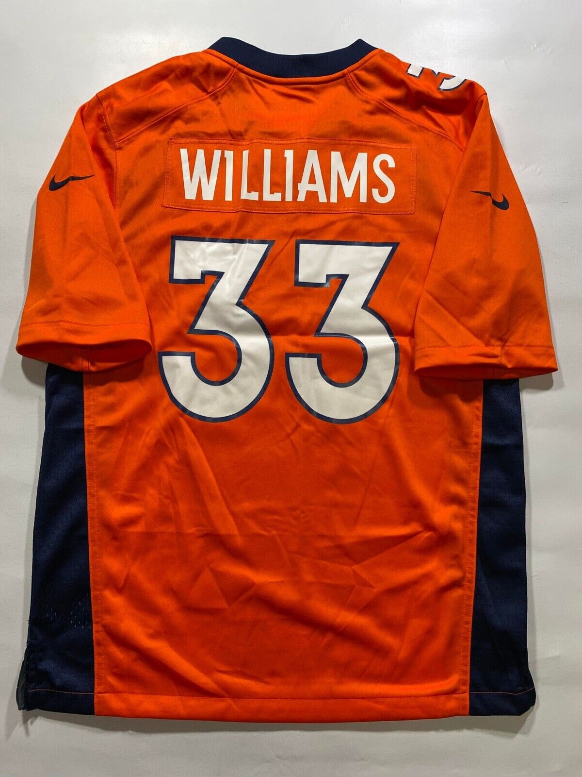 Denver Broncos Home Nike NFL Game Jersey - Javonte Williams #33 - Mens Medium