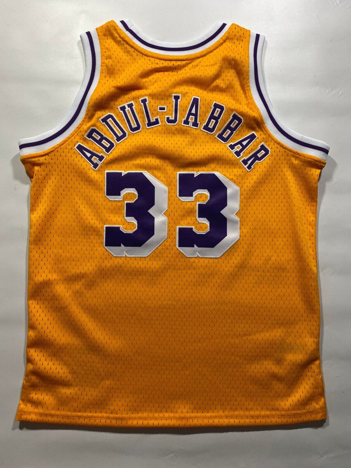 Los Angeles Lakers Mitchell and Ness Hardwood Classics NBA Jersey - Youth Large