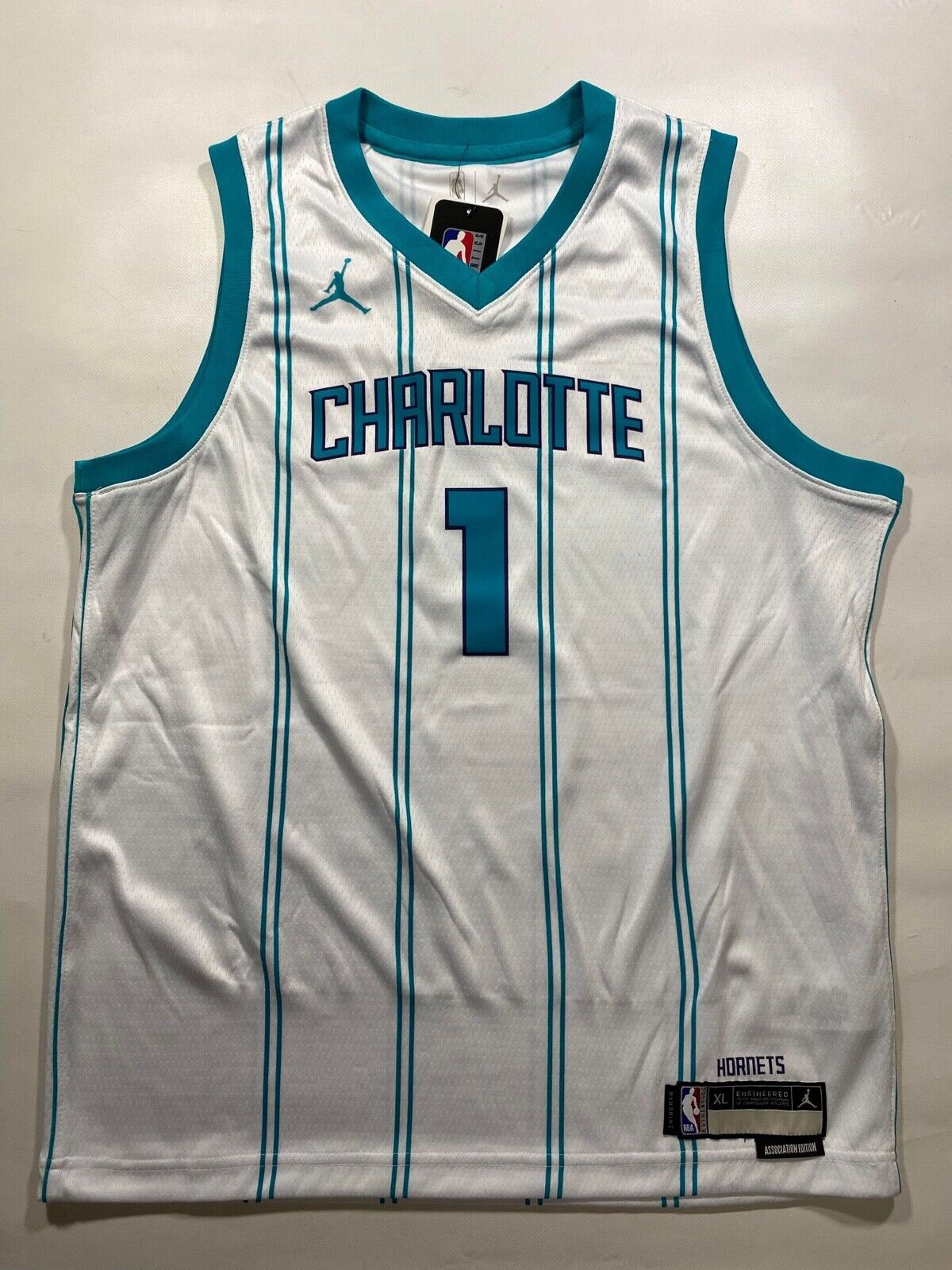 Charlotte Hornets #1 LaMelo Ball Nike Statement NBA Jersey - Youth XL - American Sports Jerseys