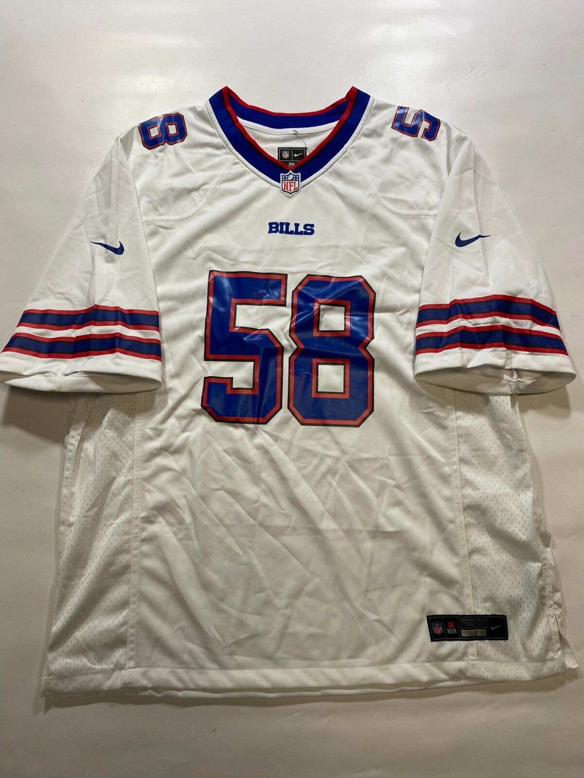 Buffalo Bills Road Nike NFL Game Jersey - Matt Milano #58 - Mens XXL