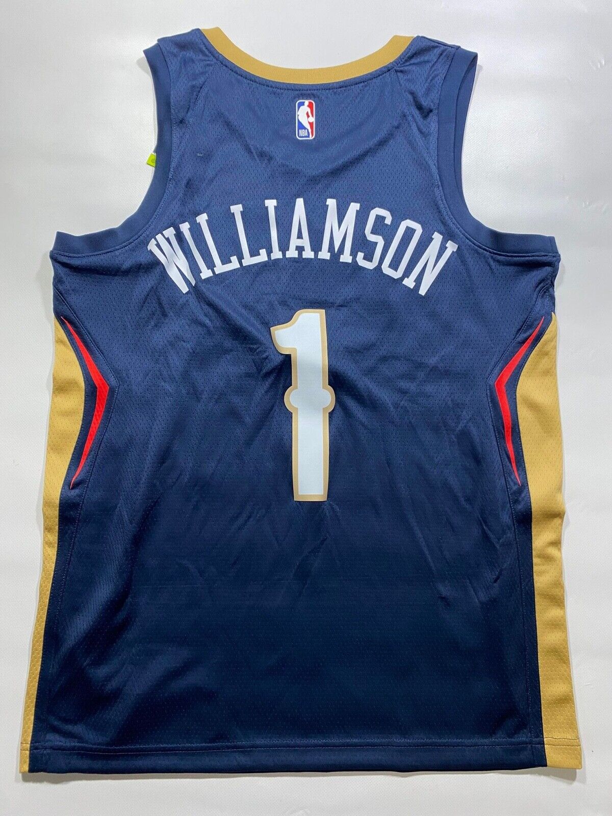 New Orleans Pelicans #1 Zion Williamson Nike NBA Icon Jersey - Mens Medium - American Sports Jerseys