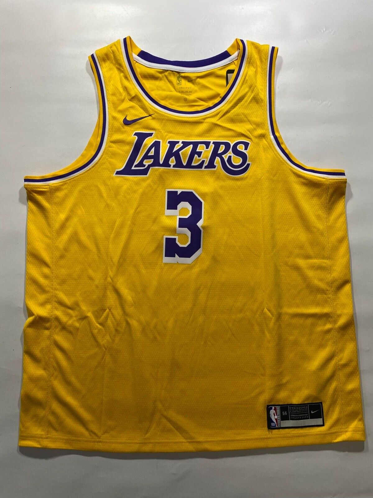 Los Angeles Lakers #3 Anthony Davis Nike NBA Icon Jersey - Mens XXL