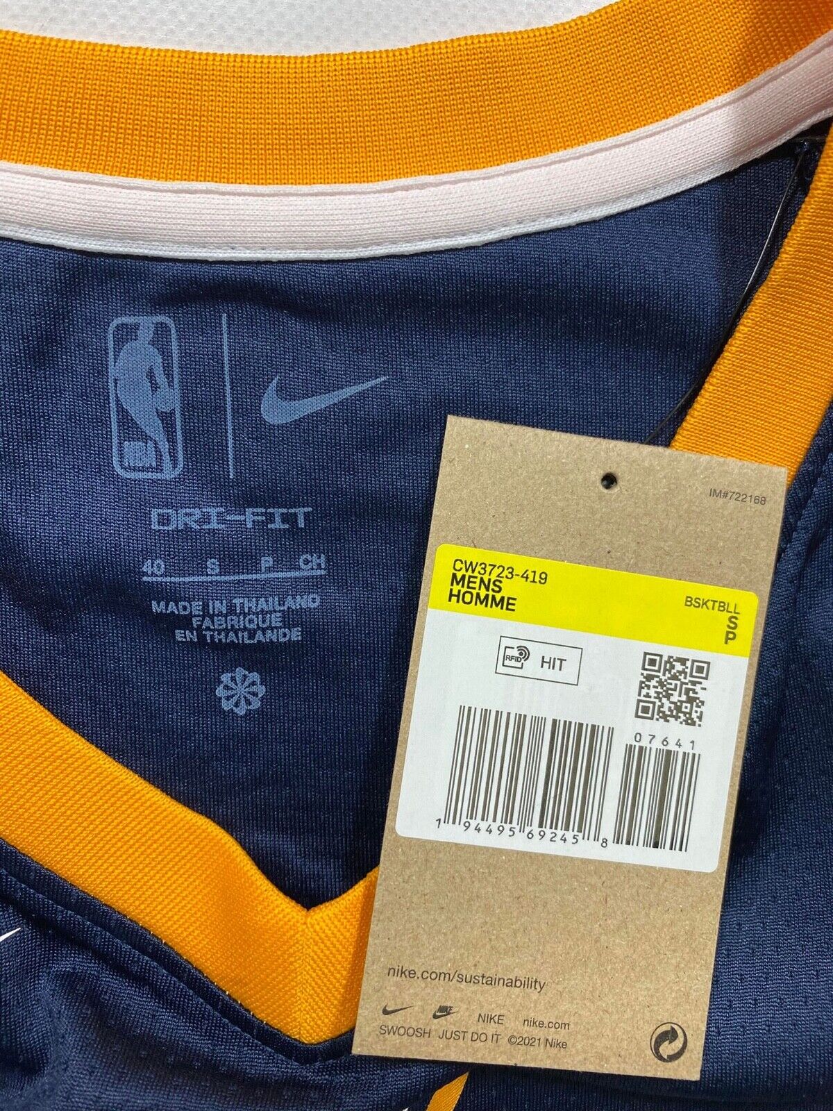 Utah Jazz #16 Simone Fontecchio Nike NBA Icon Jersey - Mens Small