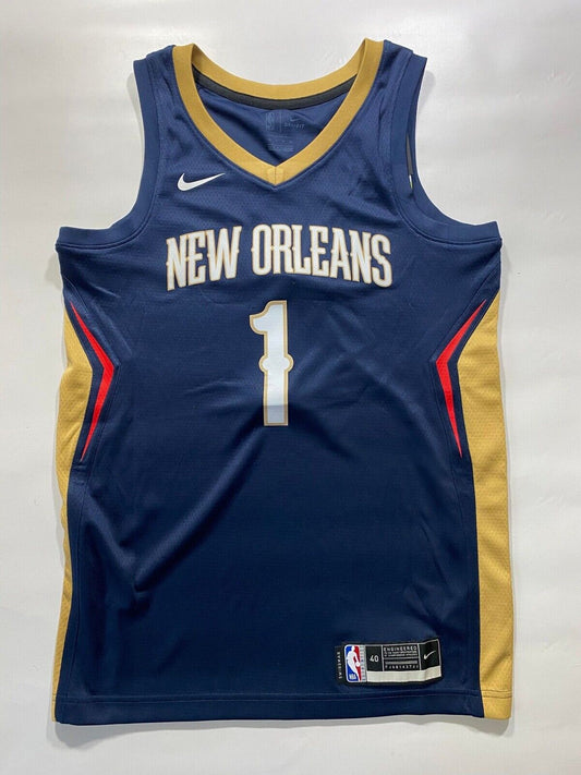 New Orleans Pelicans #1 Zion Williamson Nike NBA Icon Jersey - Mens Small