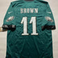 Philadelphia Eagles #11 AJ Brown Nike NFL Game Jersey - Mens Medium - American Sports Jerseys