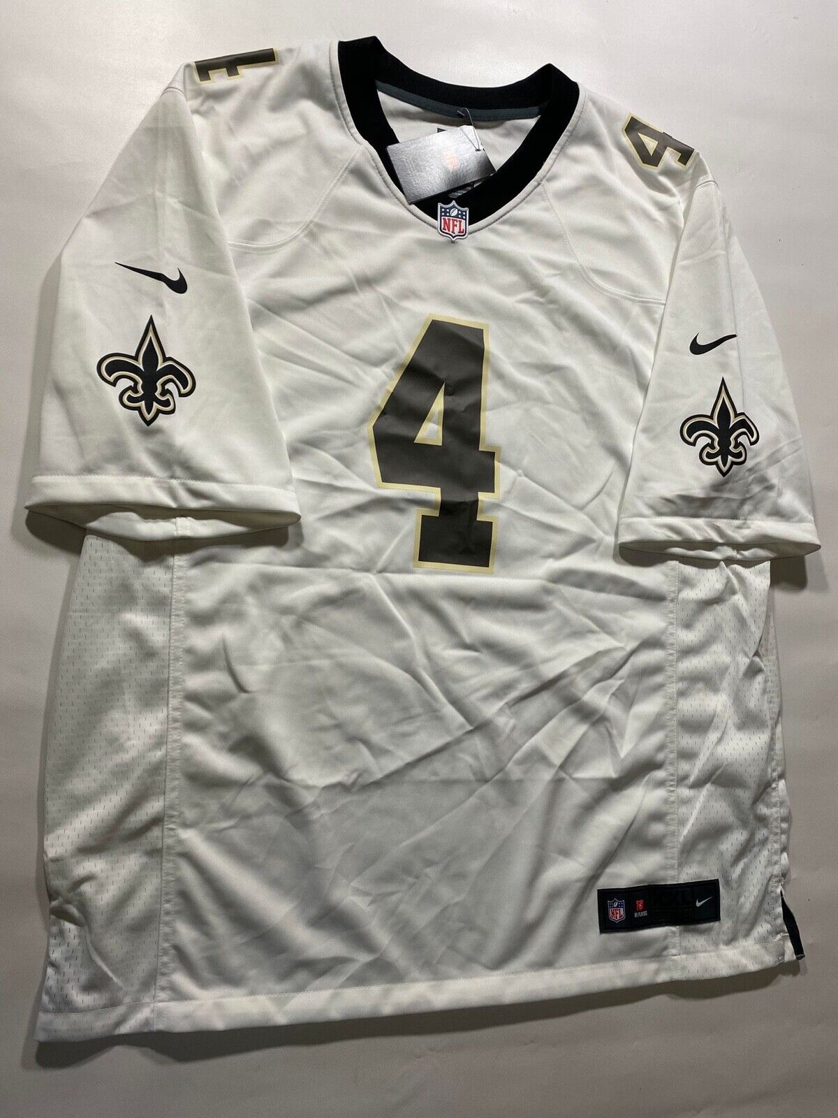 New Orleans Saints Road Nike NFL Game Jersey - Derek Carr #4 - Mens Large