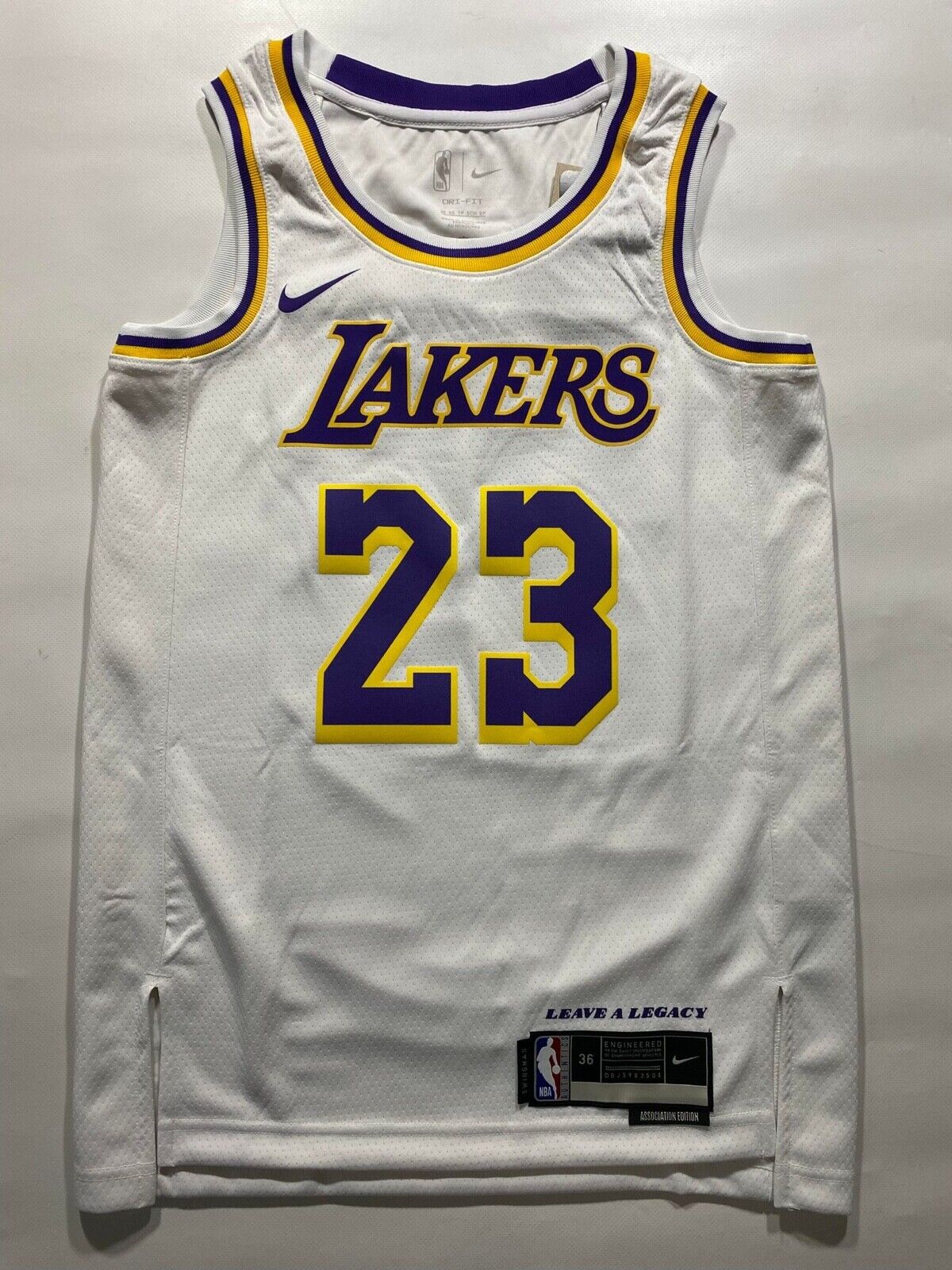 Los Angeles Lakers #23 LeBron James Nike NBA Association Jersey - Mens XS