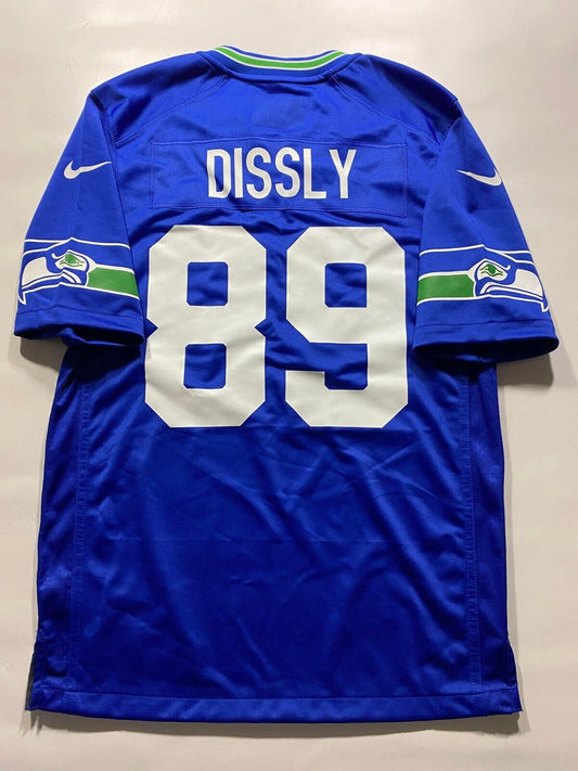 Seattle Seahawks Royal Throwback Nike NFL Game Jersey - Will Dissly #89 - Mens