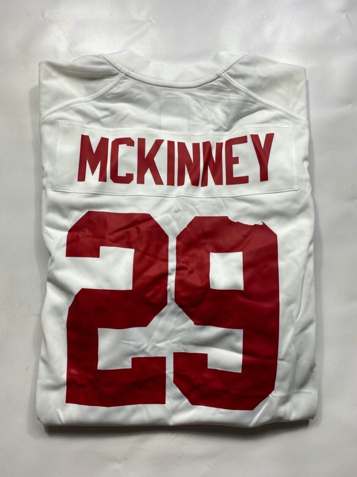 New York Giants #29 Xavier McKinney Nike NFL Game Jersey - Mens Large - American Sports Jerseys