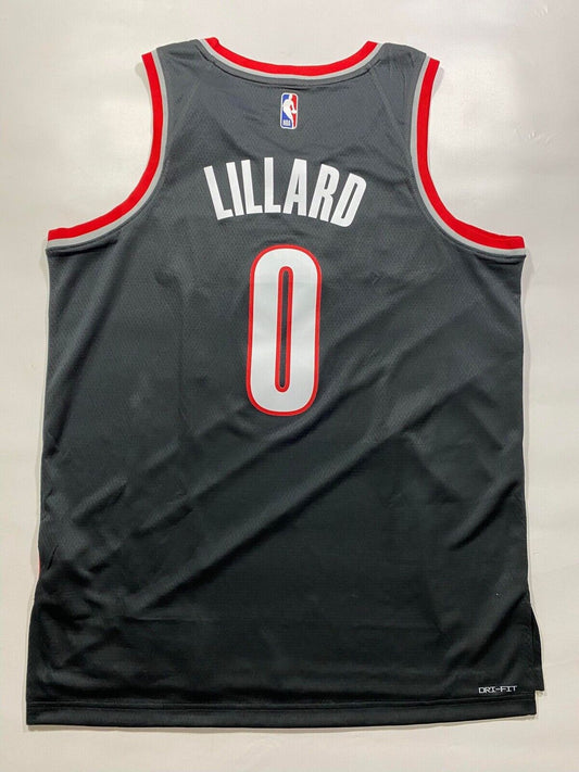 Portland Trail Blazers Damian Lillard #0 Nike Icon NBA Jersey - Men's Large