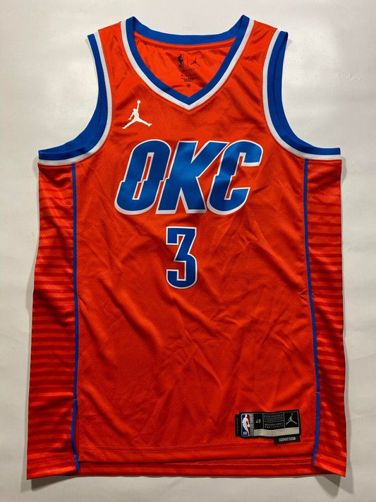 Oklahoma City Thunder #3 Josh Giddey Nike NBA Statement Jersey - Mens Large - American Sports Jerseys