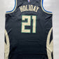 Milwaukee Bucks Jrue Holiday #21 Nike Statement NBA Jersey - Men's Medium