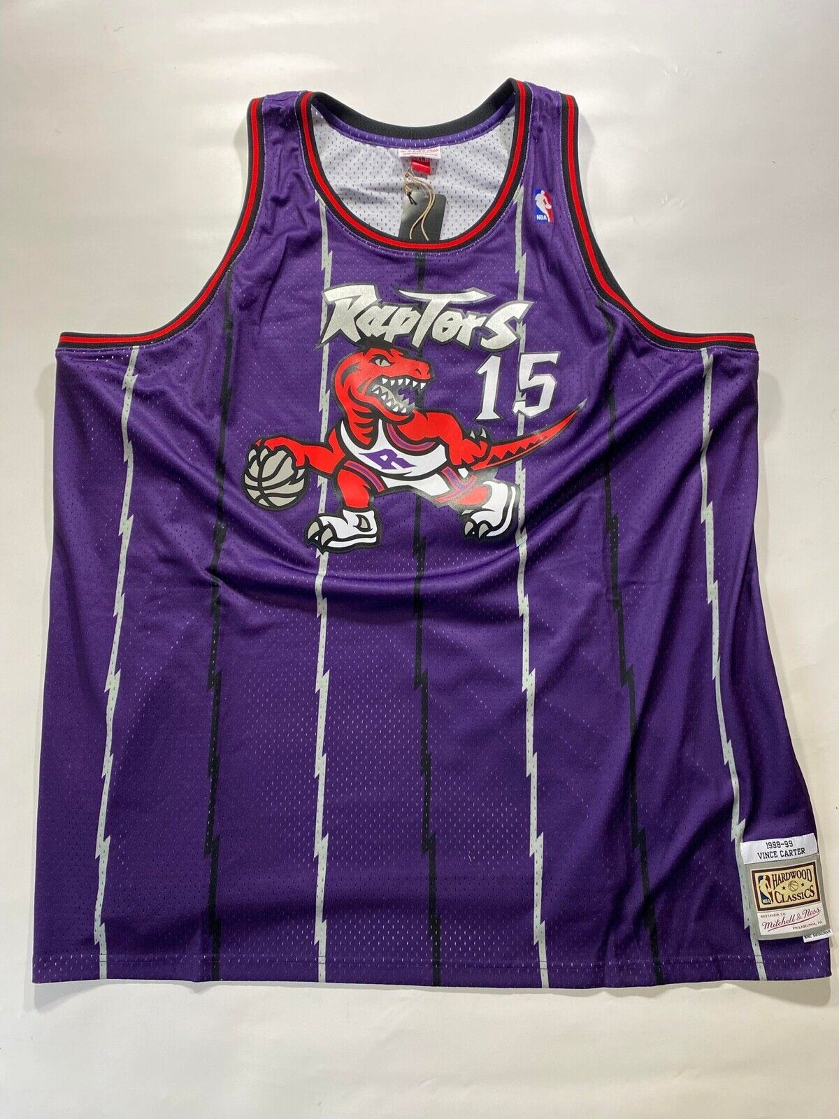 Toronto Raptors #15 Vince Carter Mitchell & Ness Big & Tall Hardwood Classics