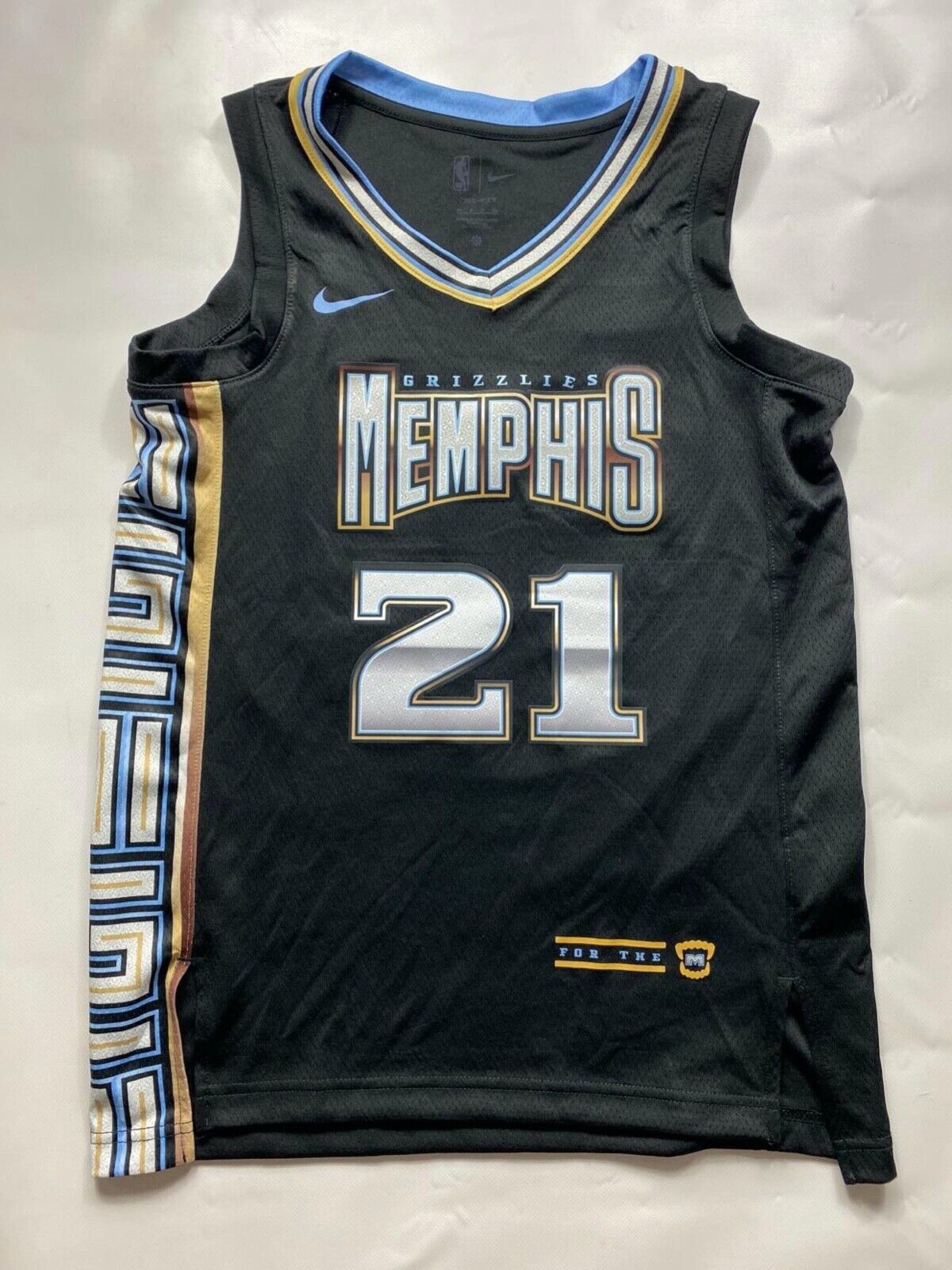 Memphis Grizzlies #21 Ja Morant Nike NBA City Jersey - Mens Small - American Sports Jerseys