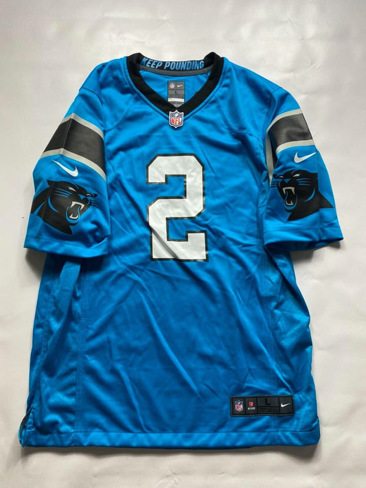 Carolina Panthers #2 D.J. Moore Nike NFL Game Jersey - Mens Large - American Sports Jerseys