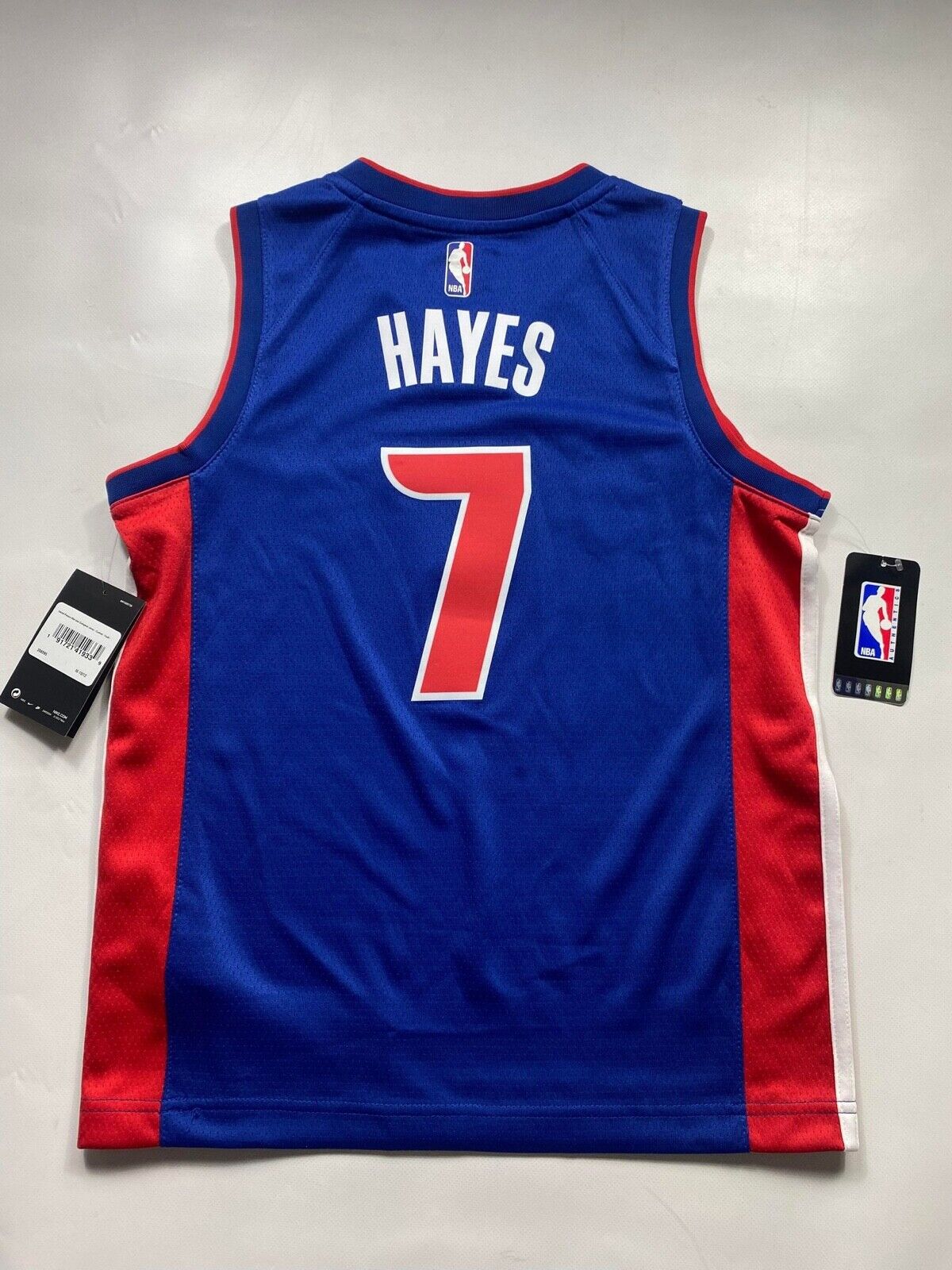 Detroit Pistons #7 Killian Hayes Nike NBA Icon Jersey - Youth Medium - American Sports Jerseys