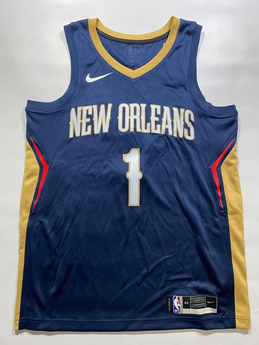 New Orleans Pelicans #1 Zion Williamson Nike NBA Icon Jersey - Mens Medium - American Sports Jerseys