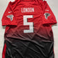 Atlanta Falcons Alternate Nike NFL Game Jersey - Drake London #5 - Mens 2XL