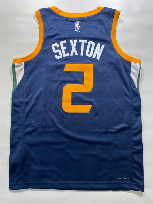 Utah Jazz #2 Collin Sexton Nike NBA Icon Jersey - Mens Medium