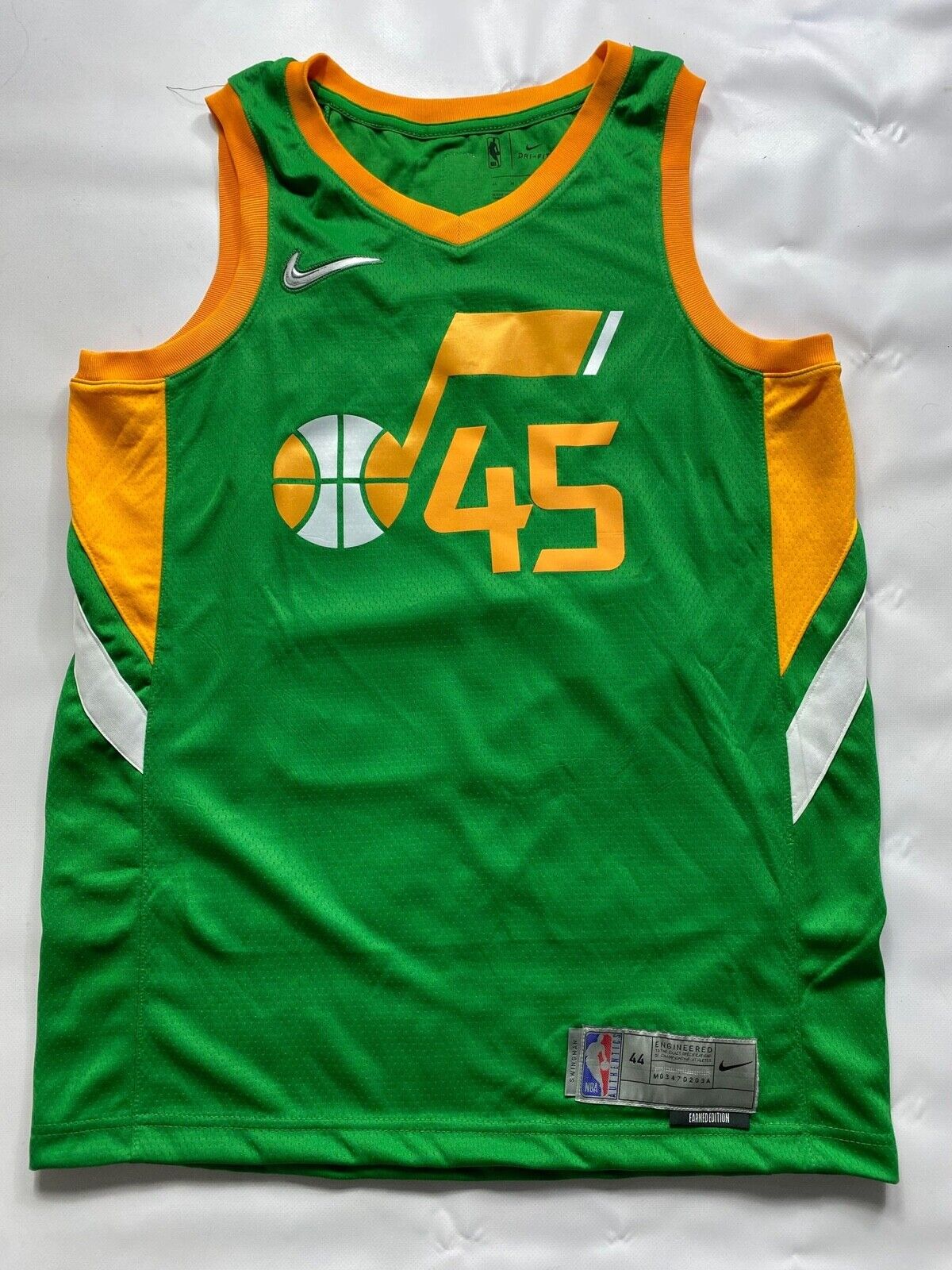 Utah Jazz #45 Donovan Mitchell Nike NBA Earned Jersey - Mens Medium - American Sports Jerseys