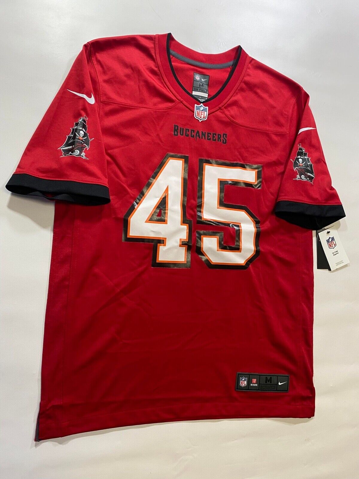 Tampa Bay Buccaneers Home Nike NFL Game Jersey - Devin White #45 - Mens Medium