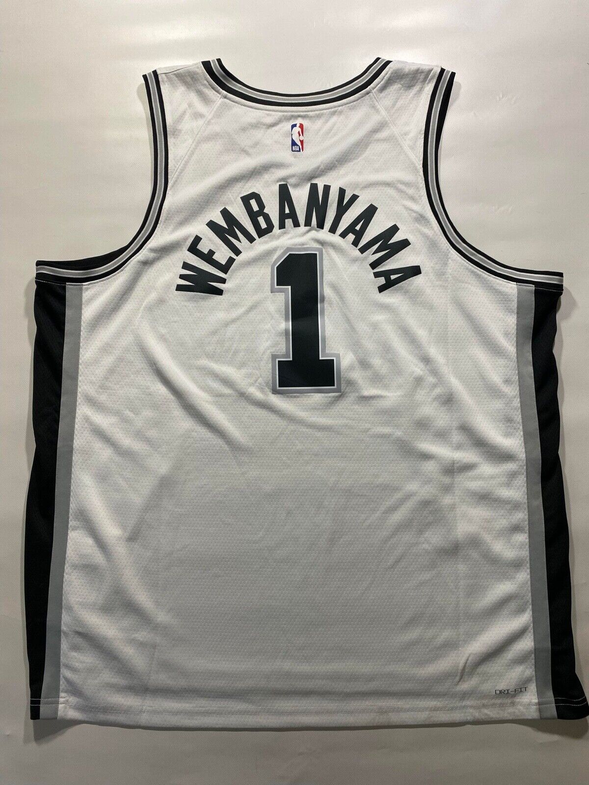 San Antonio Spurs #1 Victor Wembanyama Nike NBA Association Jersey - Mens XXXL