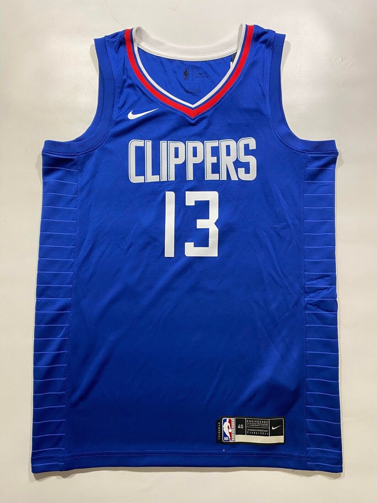 Los Angeles Clippers #13 Paul George Nike NBA Icon Jersey - Mens Small - American Sports Jerseys