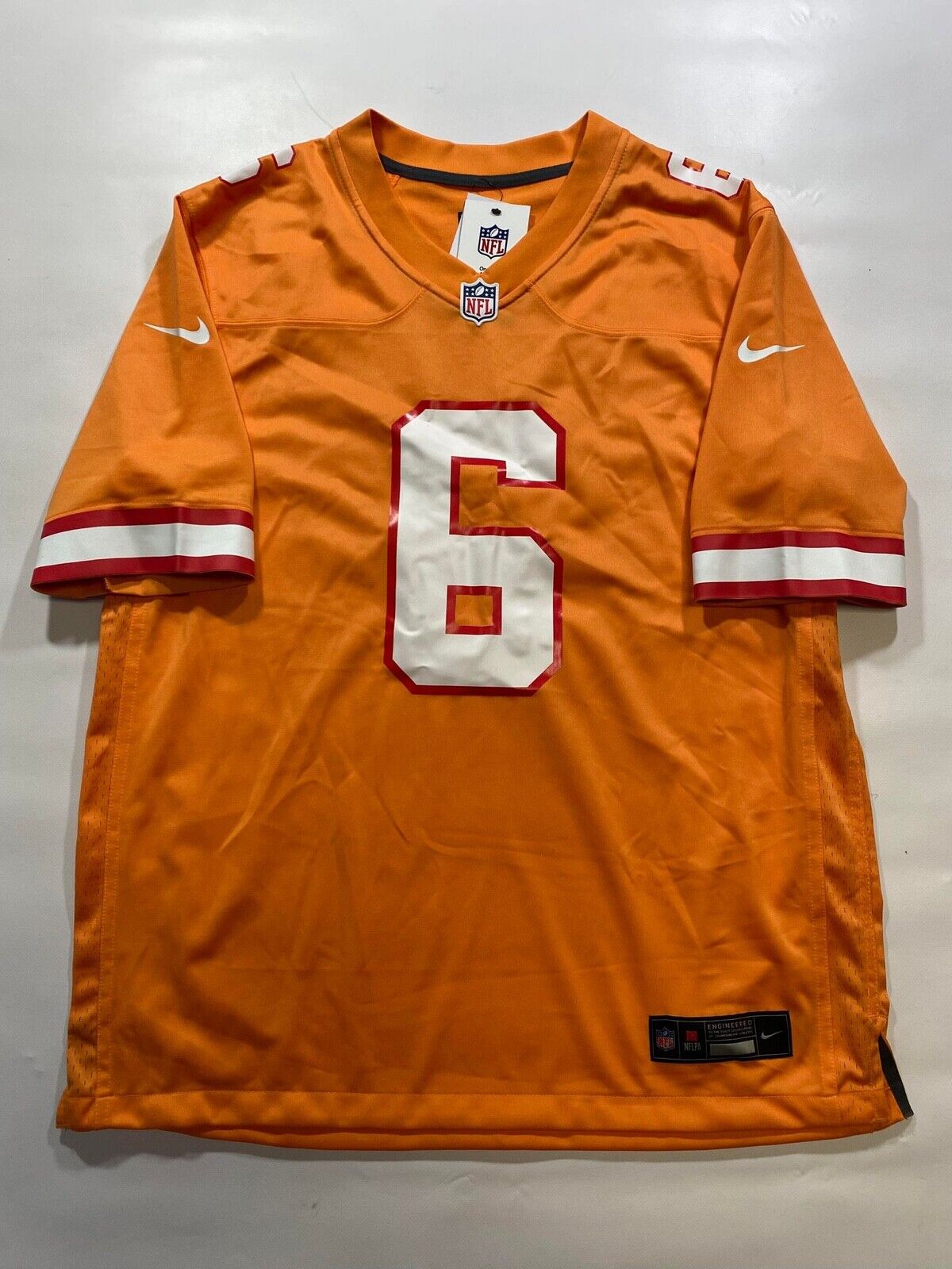 Tampa Bay Buccaneers Orange Throwback Nike NFL Game Jersey - Baker Mayfield #6