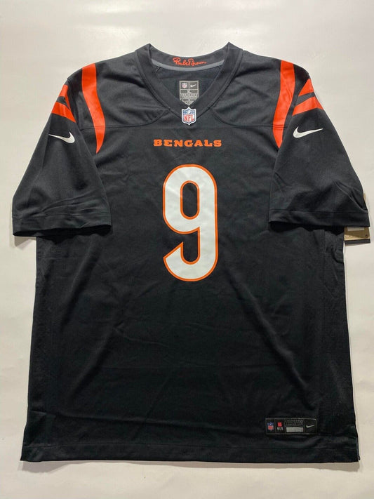 Cincinnati Bengals #9 Joe Burrow Nike NFL Game Jersey - Mens XL - American Sports Jerseys