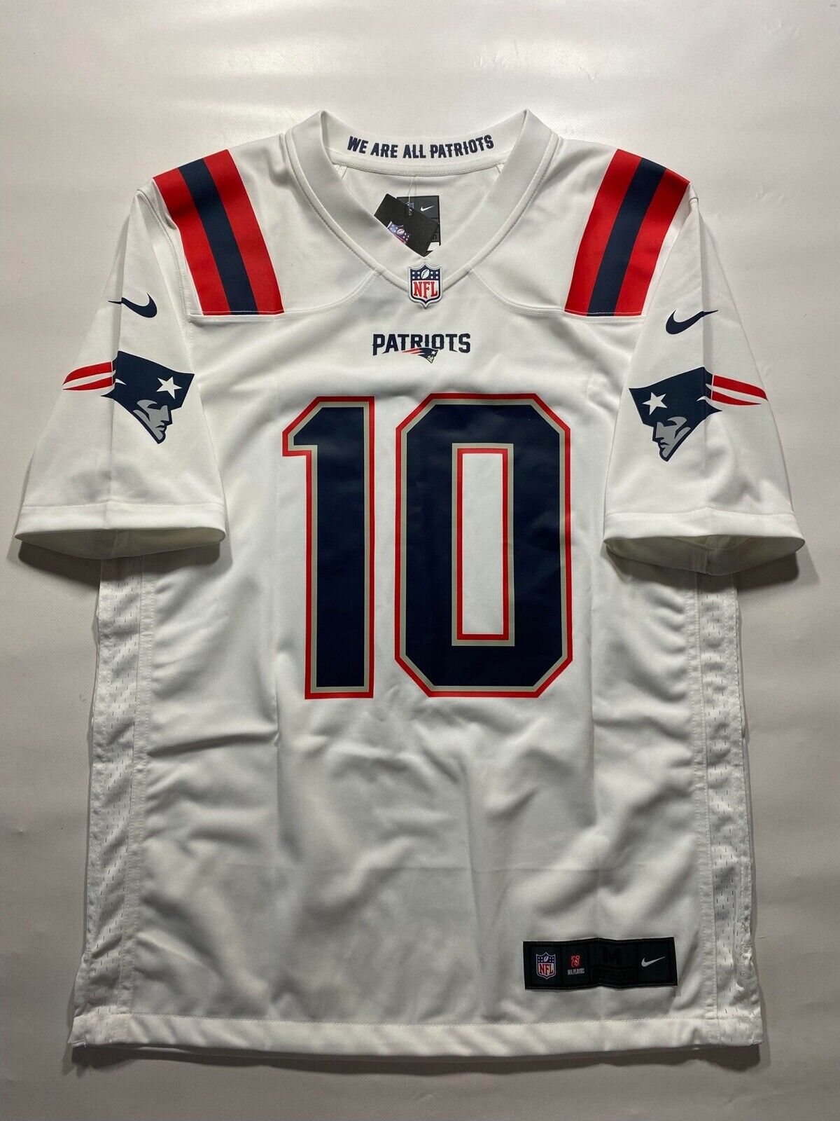 New England Patriots #10 Mac Jones Nike Game Jersey - Mens Medium - American Sports Jerseys