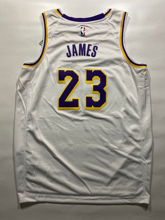 Los Angeles Lakers #23 LeBron James Nike NBA Association Jersey - Mens Large