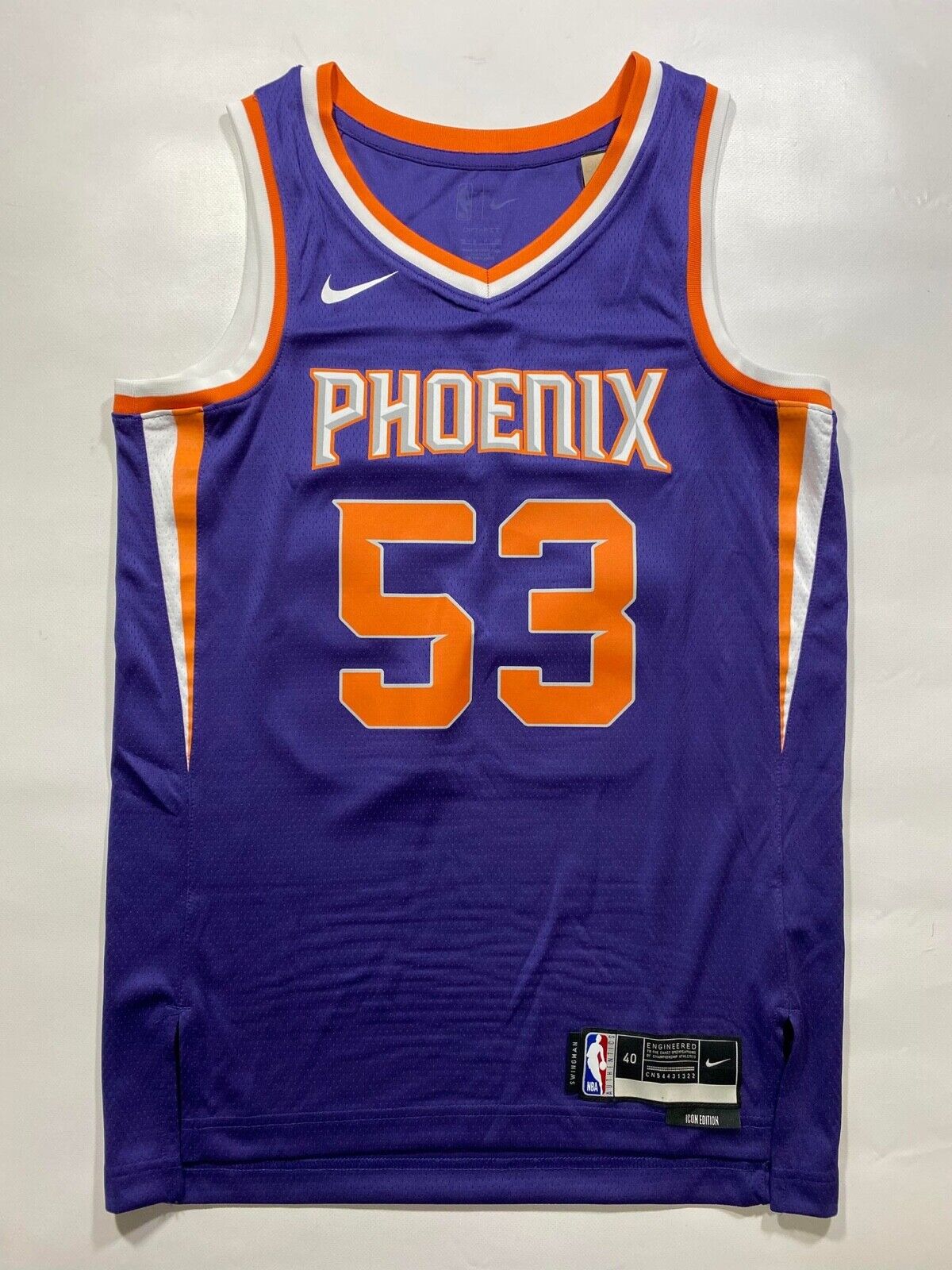 Phoenix Suns #53 Kevin Durant Nike NBA Icon Jersey - Mens Small - American Sports Jerseys