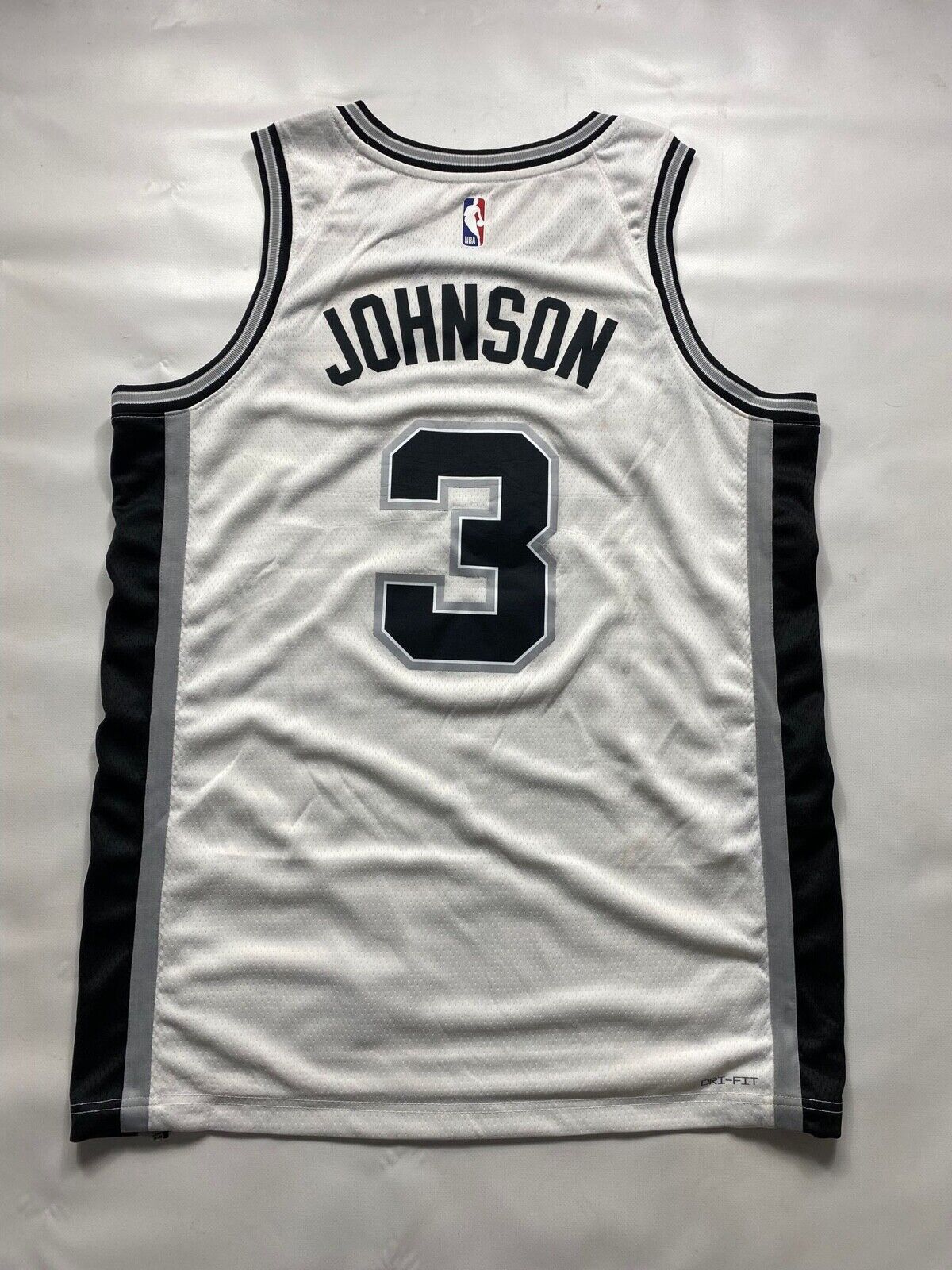 San Antonio Spurs #3 Keldon Johnson Nike NBA Association Jersey - Mens Large - American Sports Jerseys