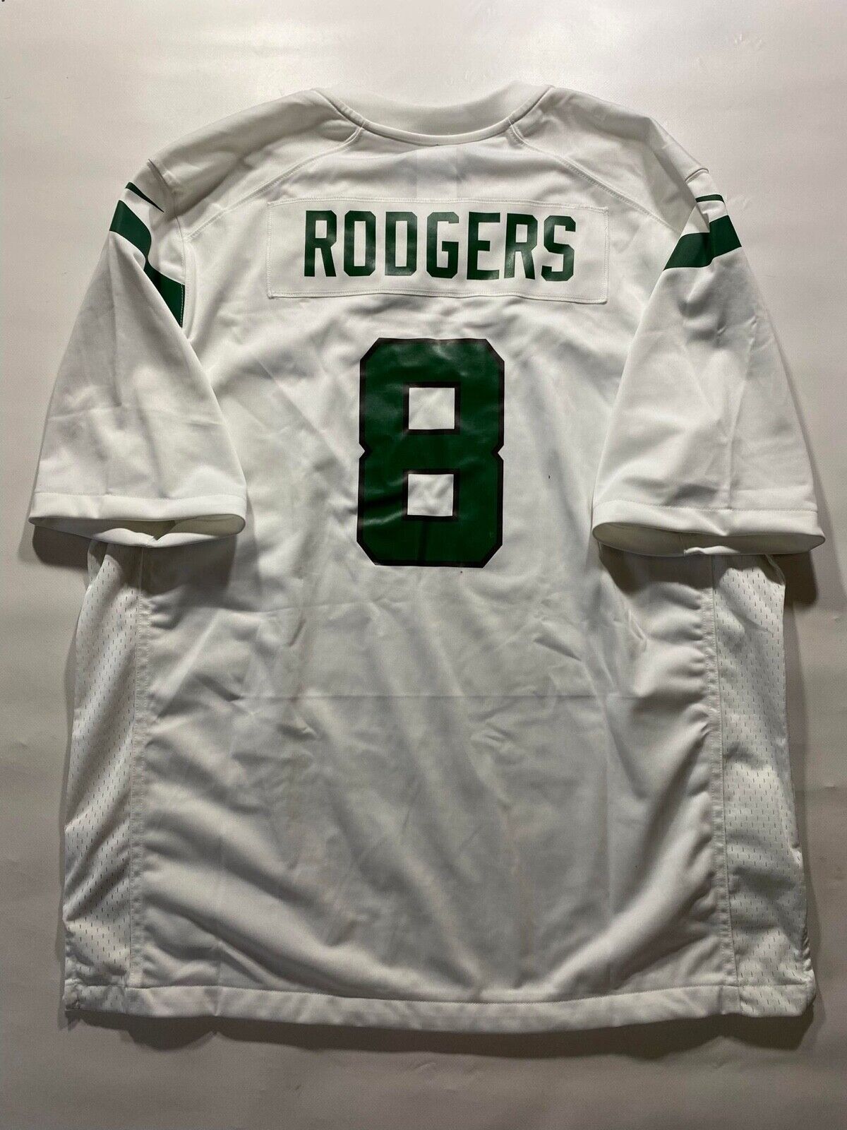 New York Jets #8 Aaron Rodgers Nike NFL Game Jersey - Mens XL - American Sports Jerseys