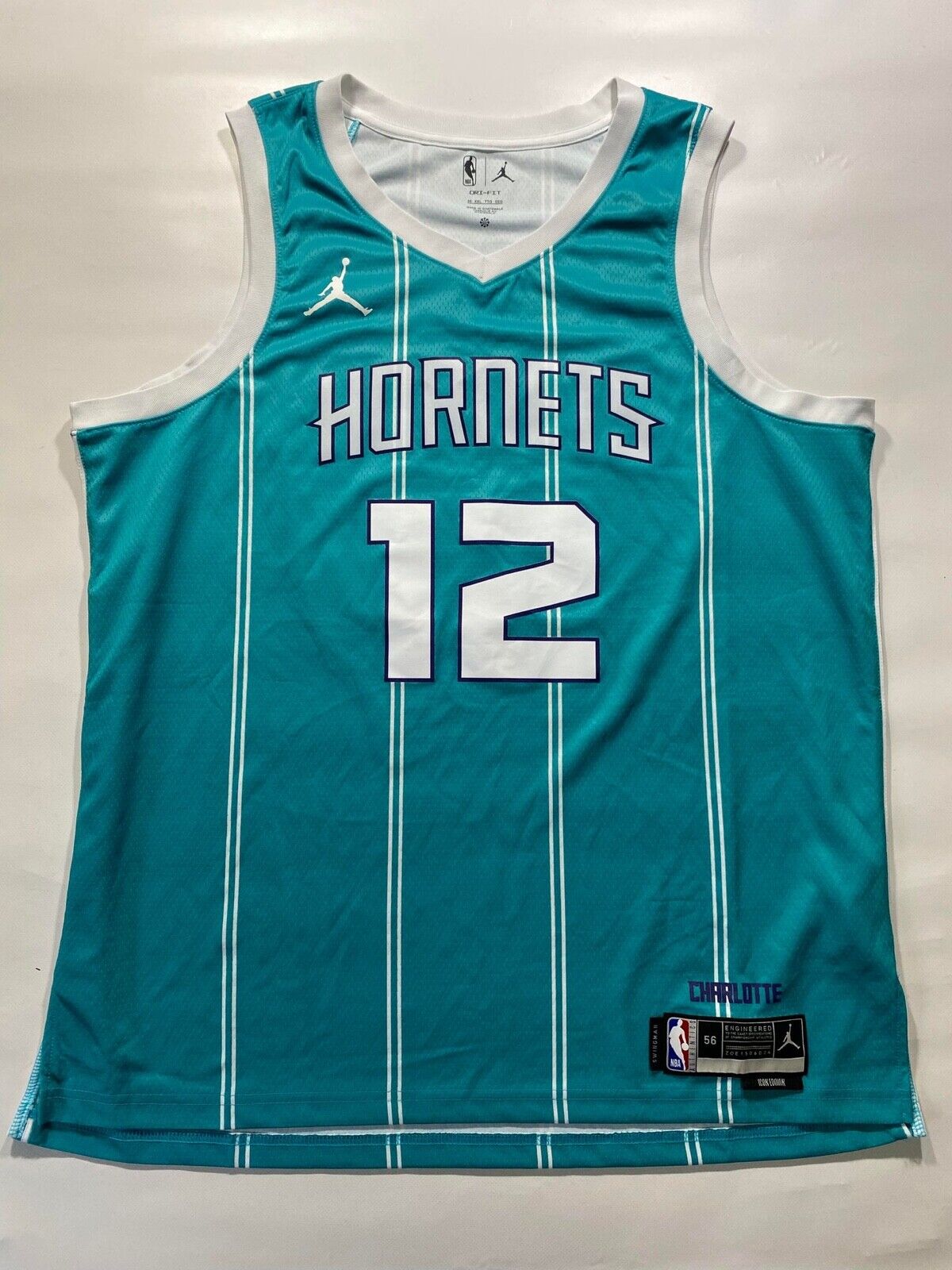 Charlotte Hornets #12 Kelly Oubre Jr Nike NBA Icon Jersey - Mens 2XL