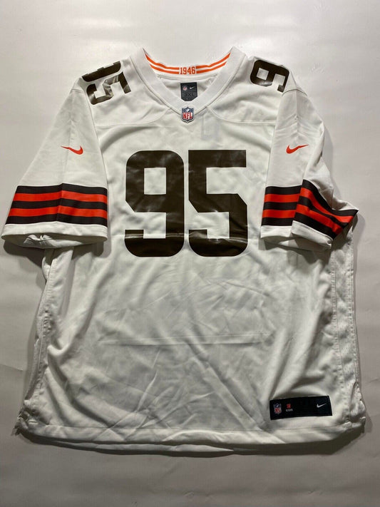 Cleveland Browns Road Nike NFL Game Jersey - Myles Garrett #95 - Mens 3XL