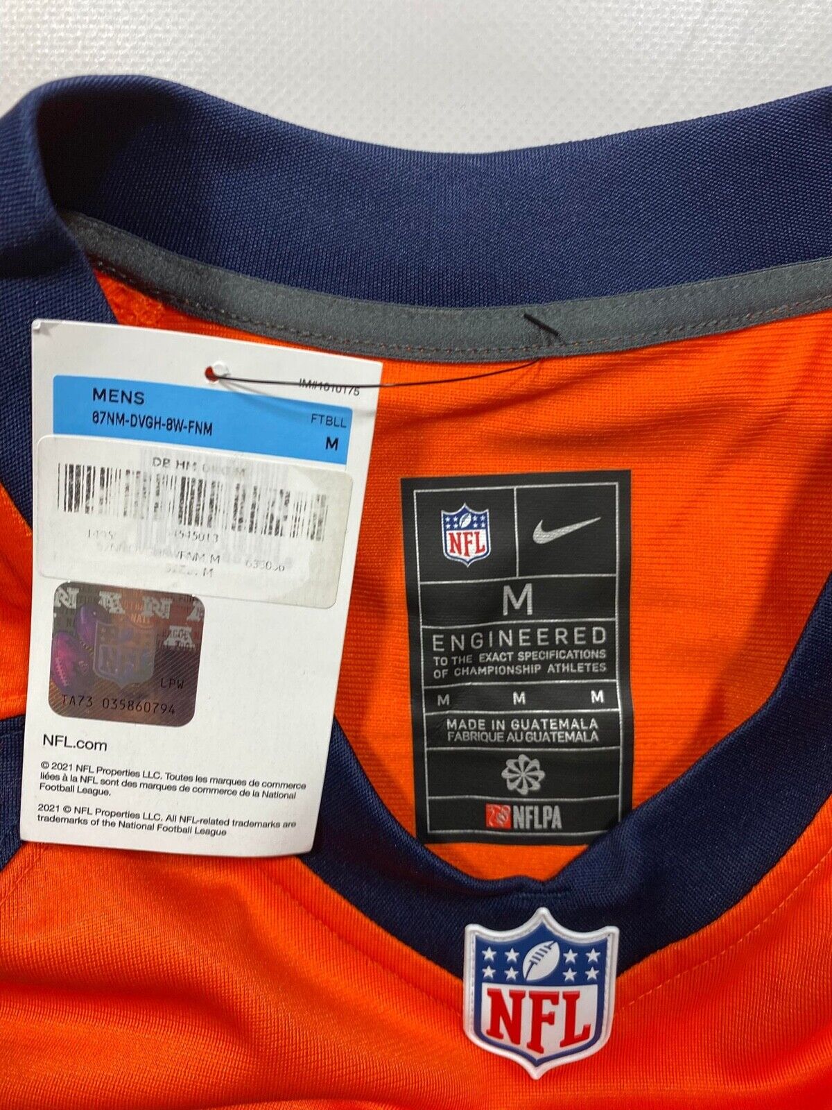 Denver Broncos Home Nike NFL Game Jersey - Javonte Williams #33 - Mens Medium