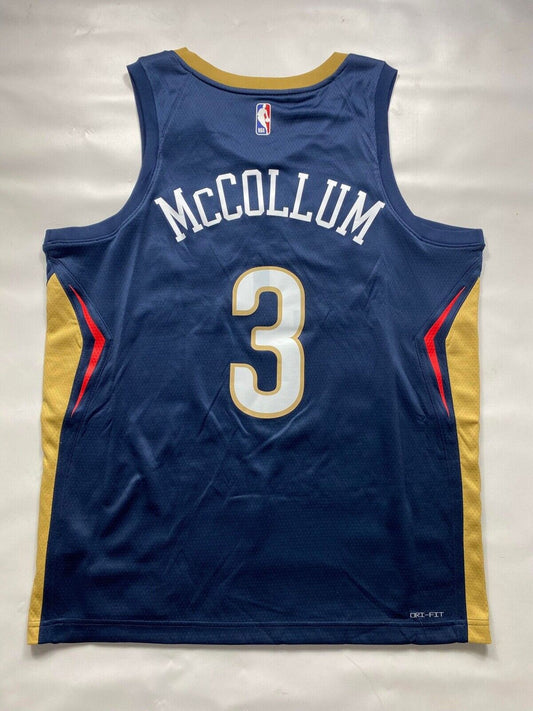 New Orleans Pelicans #3 CJ McCollum Nike NBA Icon Jersey - Mens Large - American Sports Jerseys