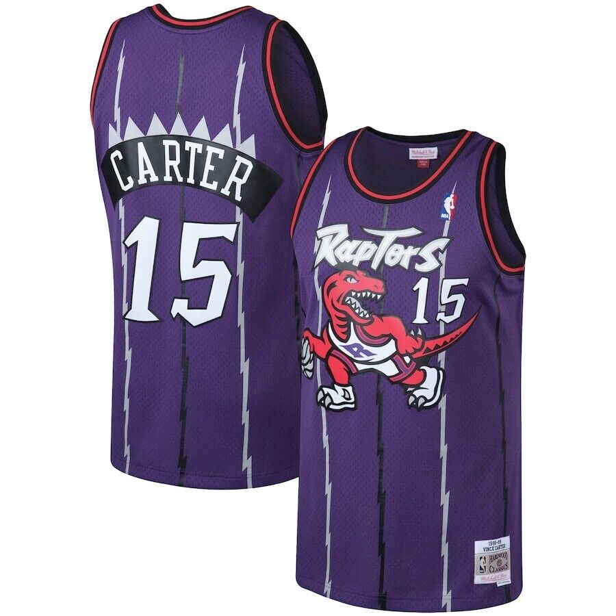 Toronto Raptors #15 Vince Carter Mitchell & Ness Big & Tall Hardwood Classics