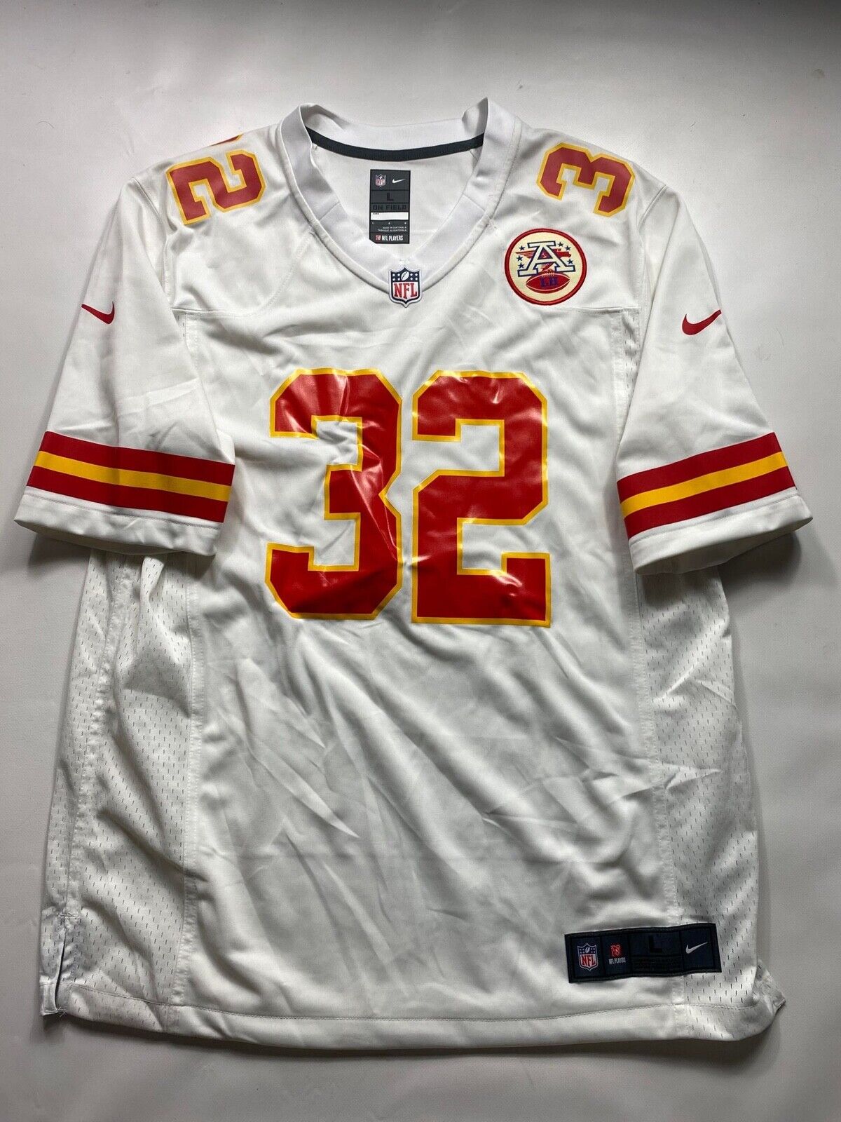 Kansas City Chiefs #32 Tyrann Mathieu Nike NFL Game Jersey - Mens Large - American Sports Jerseys