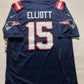 New England Patriots #15 Ezekiel Elliott Nike Game Jersey - Mens Large - American Sports Jerseys