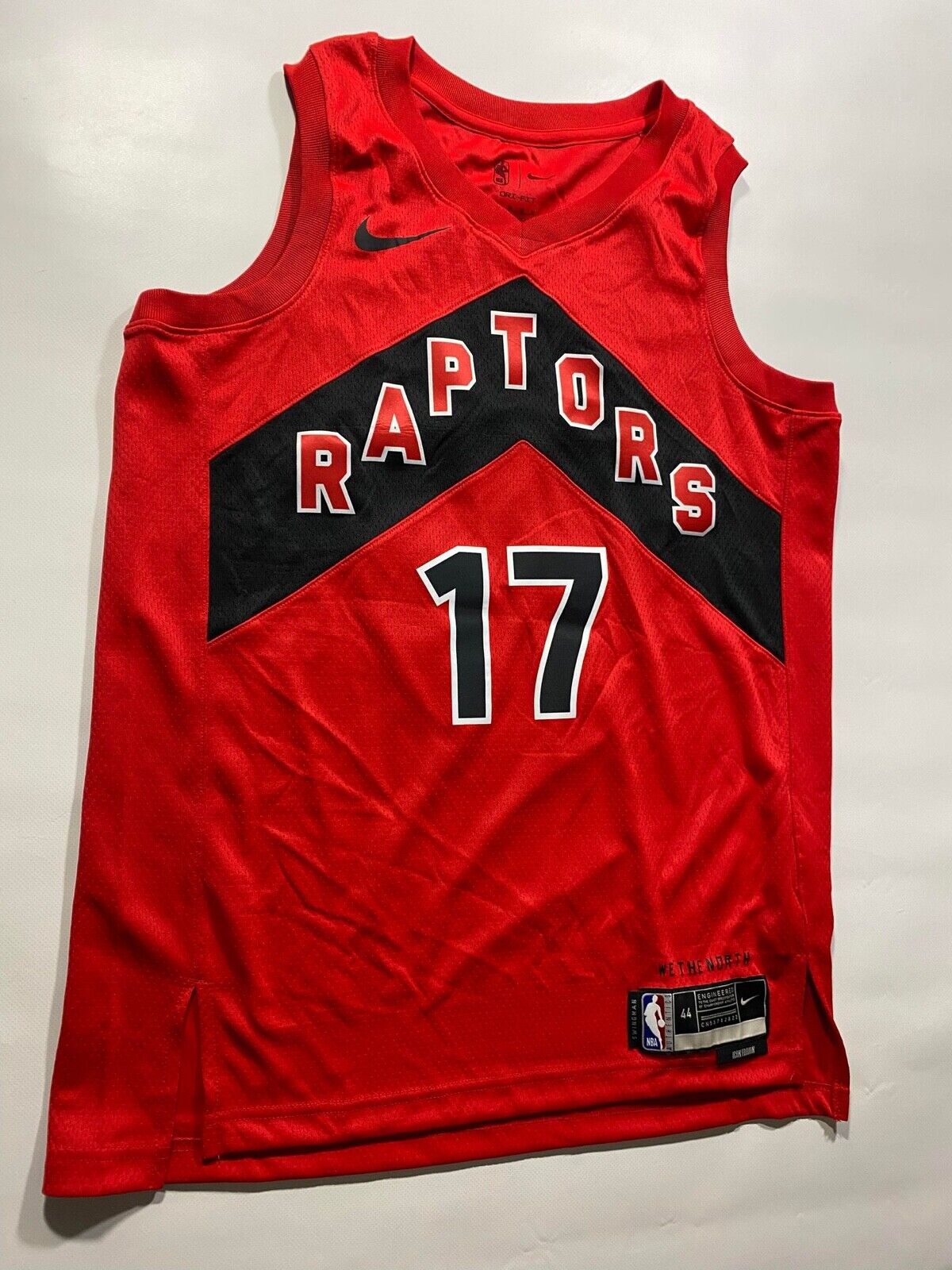 Toronto Raptors #17 Dennis Schröder Nike Icon NBA Jersey - Mens Medium - American Sports Jerseys