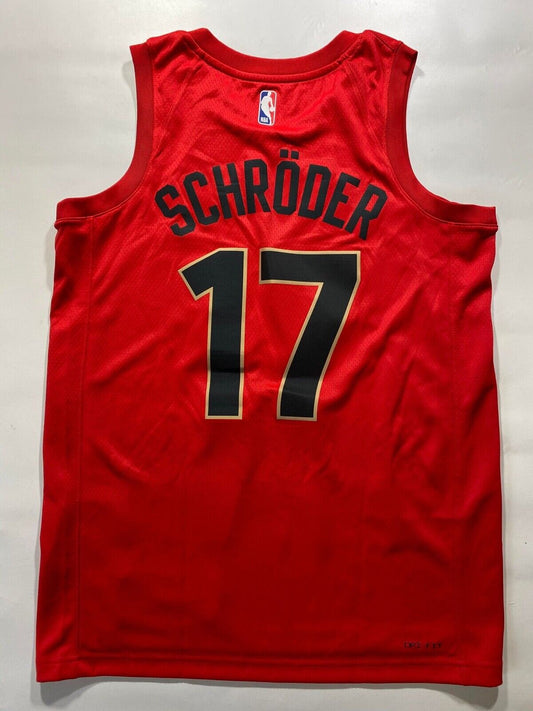 Toronto Raptors #17 Dennis Schroder Nike NBA Icon Jersey - Mens Medium