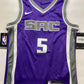 Sacramento Kings #5 De'Aaron Fox Nike NBA Icon Jersey - Youth Small - American Sports Jerseys