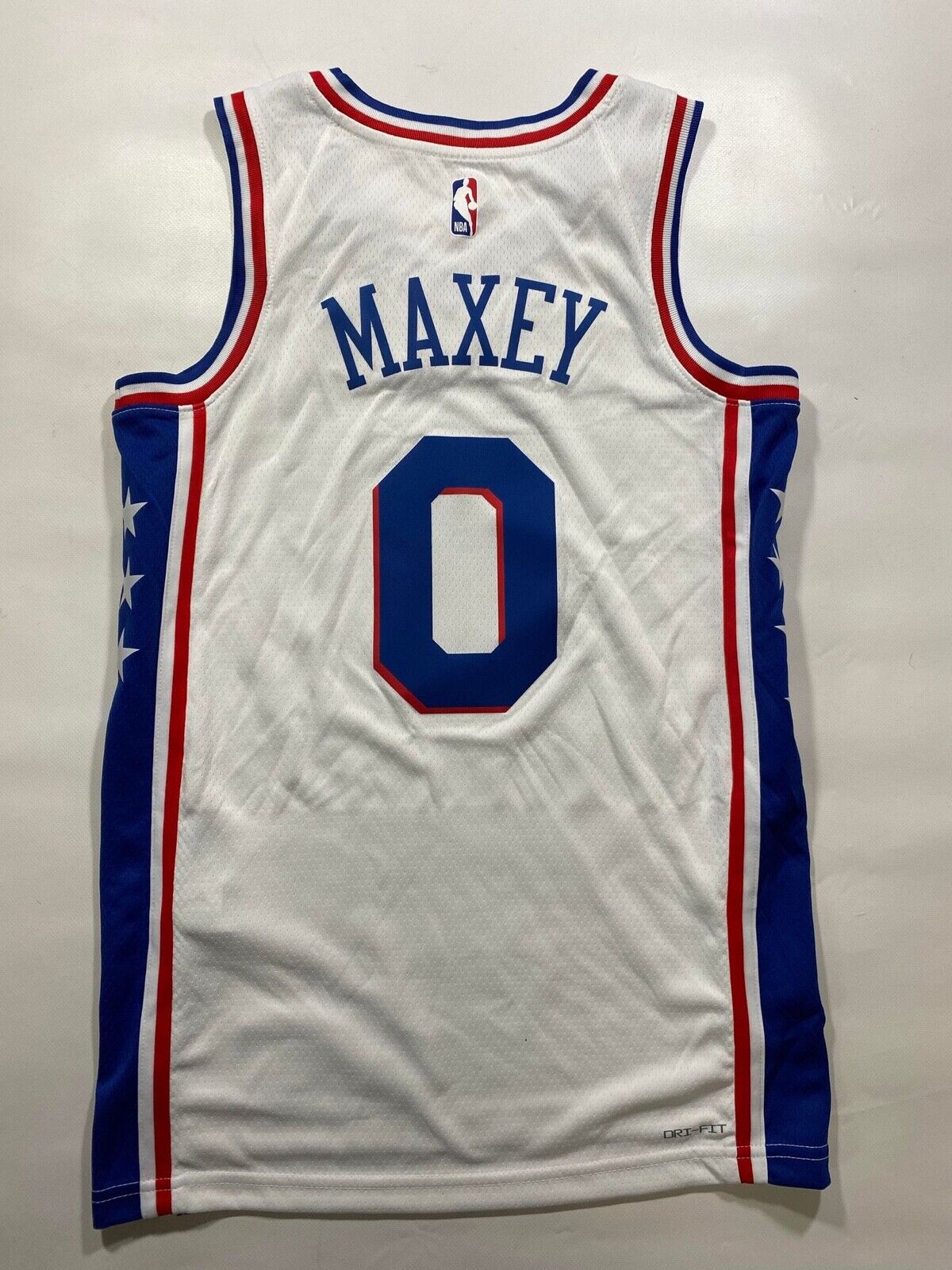 Philadelphia 76ers #0 Tyrese Maxey Nike NBA Association Jersey - Mens Small - American Sports Jerseys