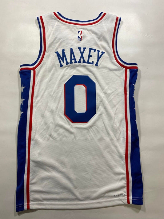 Philadelphia 76ers #0 Tyrese Maxey Nike NBA Association Jersey - Mens Small - American Sports Jerseys