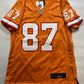 Tampa Bay Buccaneers Orange Throwback Nike NFL Game Jersey Gronkowski #87 Womens