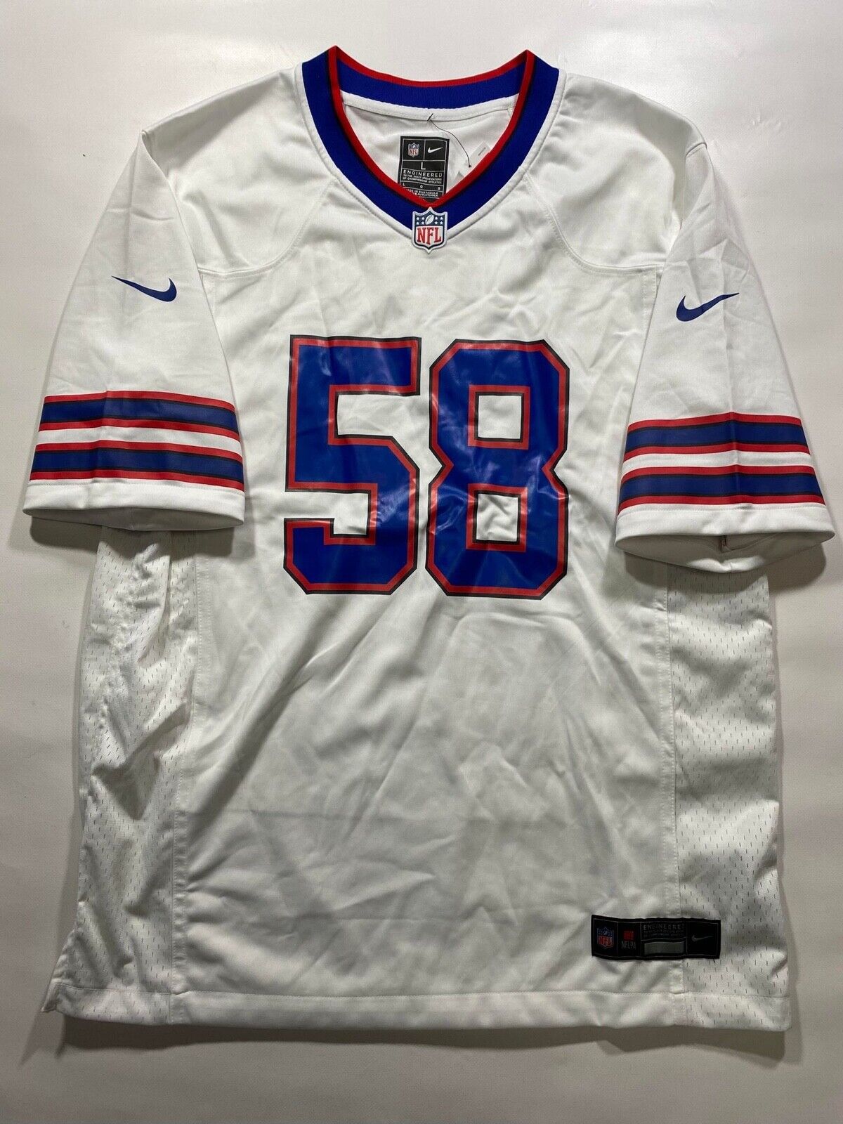 Buffalo Bills Road Nike NFL Game Jersey - Matt Milano #58 - Mens Large