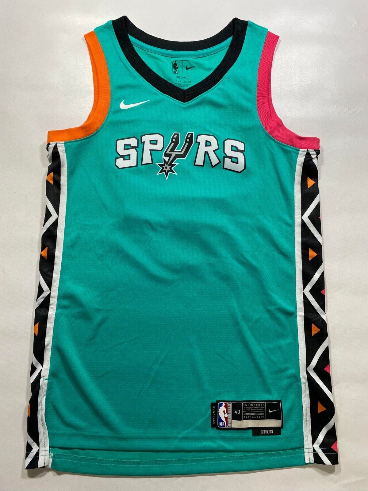 San Antonio Spurs #10 Jeremy Sochan Nike NBA City Jersey - Mens Small - American Sports Jerseys